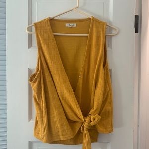 Madewell wrap tie tank top
